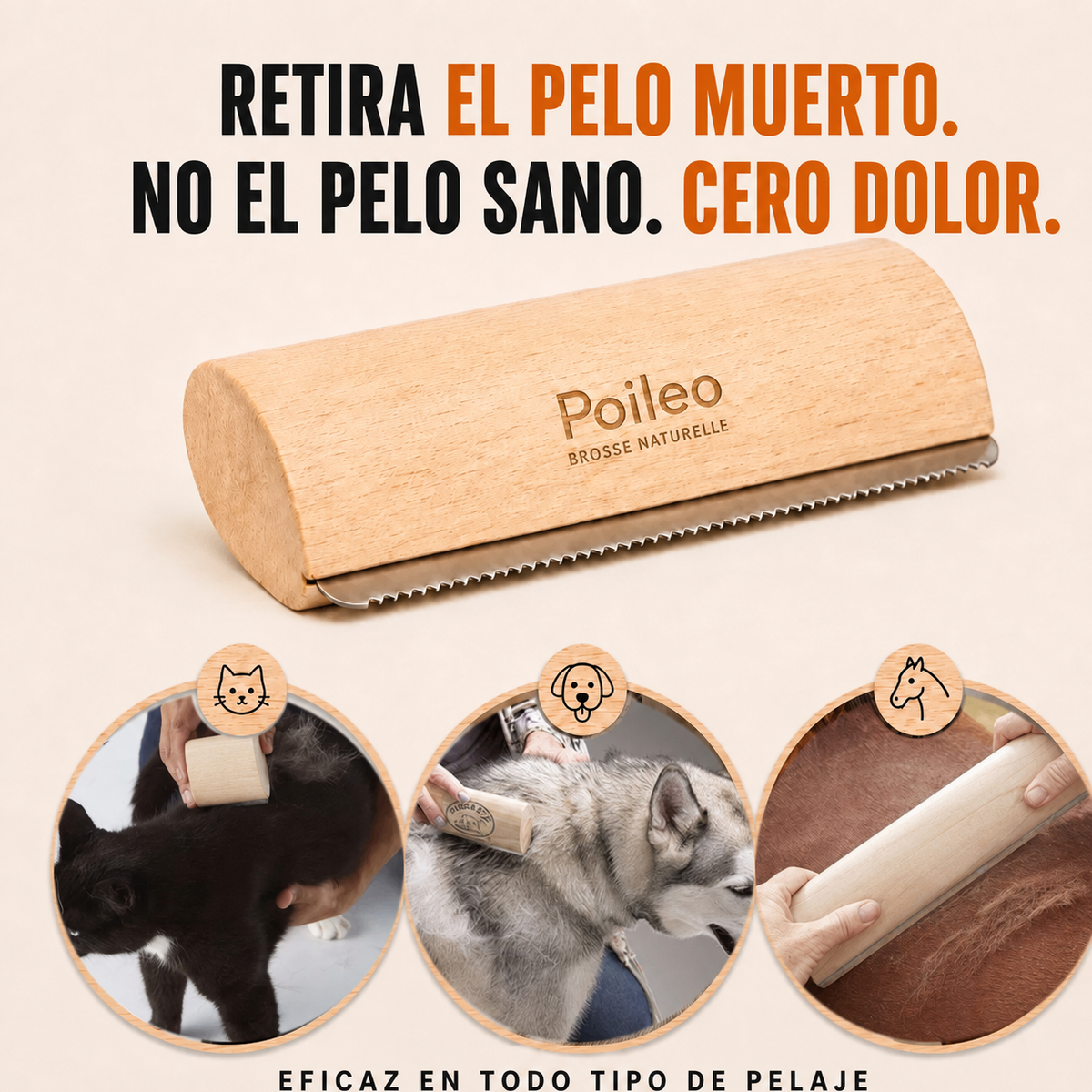 Cepillo Poileo Perro