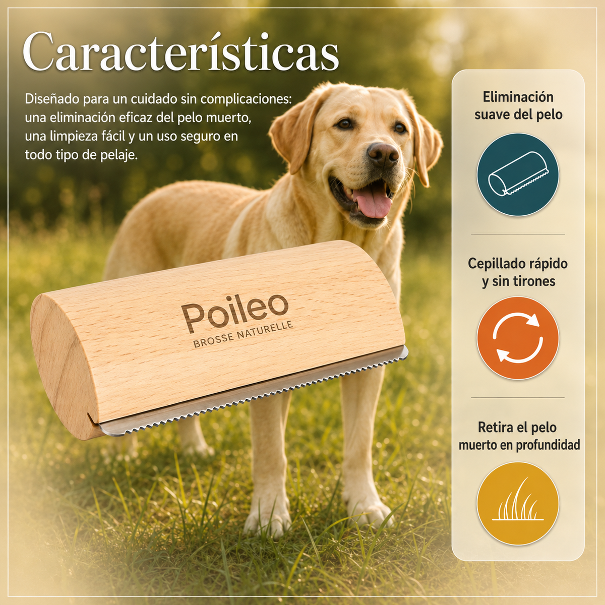 Cepillo Poileo Perro